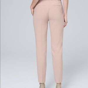 Blush Belted Tapered Ankle Pants
